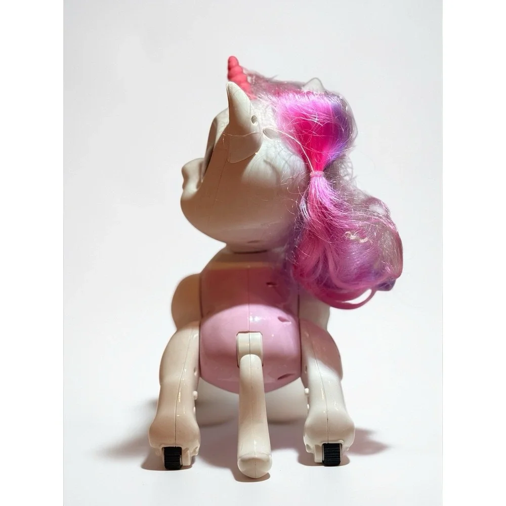 Robo Pets Unicorn Interactive Robot Toy 2 Pack Lights Sounds‎ Tested Working